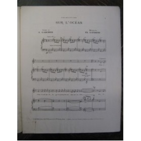 LAURENT Charles Sur l'Océan Chant Piano 1908