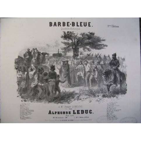 LEDUC Alphonse Barbe-Bleue Piano ca1850