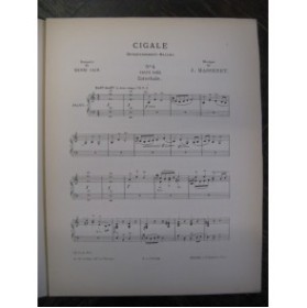 MASSENET Jules Vieux Noël Piano 1903