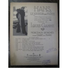  le Joueur de Flûte Piano Chant 1910