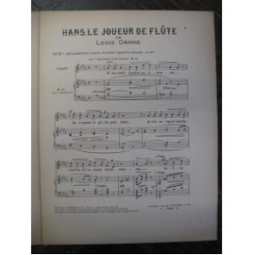 GANNE Louis Hans, le Joueur de Flûte Piano Chant 1910
