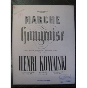 KOWALSKI Henri Marche Hongroise Piano 4 mains