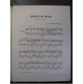 SOUNIER-Geoffroy J. Boules de Neiges Piano 1892