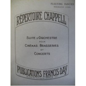LÖHR Hermann Fleeting Fancies Orchestre 1930