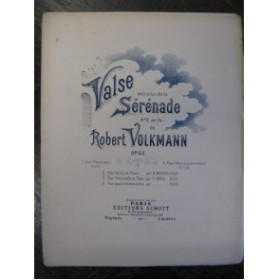 VOLKMANN Robert Valse Violon Piano XIXe