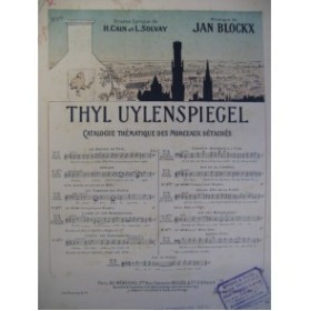 BLOCKX Jan Thyl Uylenspiegel Chant Piano 1899