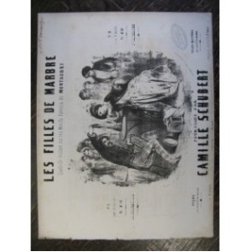 SCHUBERT Camille Les Filles de Marbre Piano ca1850
