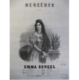 SENGEL Emma Mercedes Piano ca1860