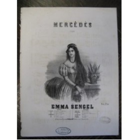 SENGEL Emma Mercedes Piano ca1860