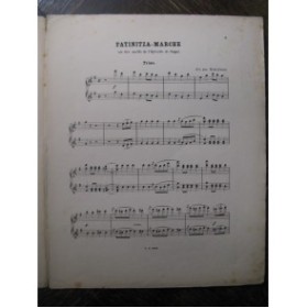 SUPPÉ François Fatinitza Marche Piano 4 mains 1885