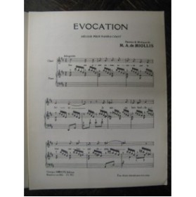 DE MIOLLIS M. A. Evocation Chant Piano