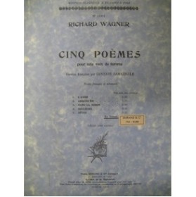 WAGNER Richard Cinq Poèmes Chant Piano