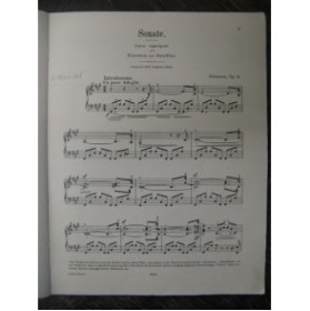 SCHUMANN Robert Sonate op 11 Piano