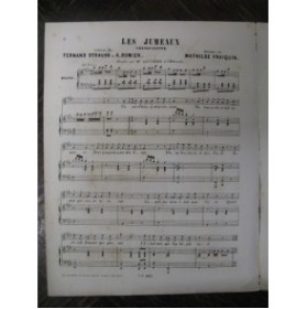 FRAIQUIN Les Jumeaux Chant Piano ca1850