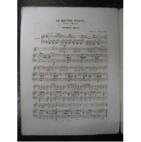 BÉRAT Frédéric Le Mouton perdu Chant Piano ca1830
