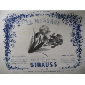 STRAUSS Johann Le Message Piano ca1850