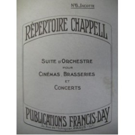 MONTAGUE F. PHILLIPS Jacotte Orchestre 1928