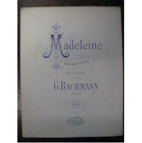 BACHMANN Georges Madeleine Piano 1893