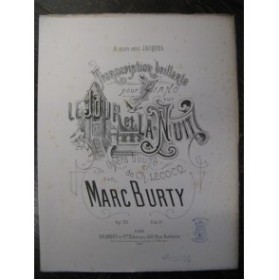 BURTY Marc Le Jour et la Nuit Piano 1881