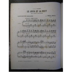 BURTY Marc Le Jour et la Nuit Piano 1881