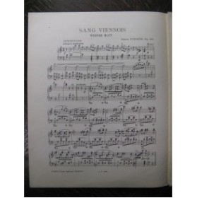 STRAUSS Johann Sang Viennois Piano
