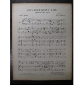  Grand'mère Chant Piano 1914
