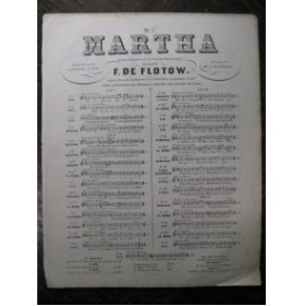 DE FLOTOW Martha No 7 bis Chant Piano ca1860