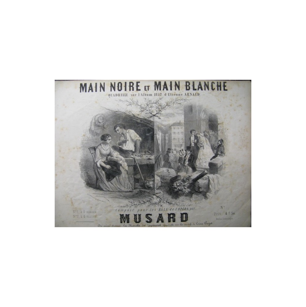 MUSARD Philippe Main Noire Piano 1852