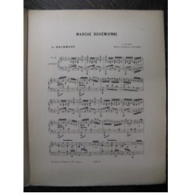 BACHMANN Georges Marche Bohémienne Piano 1888