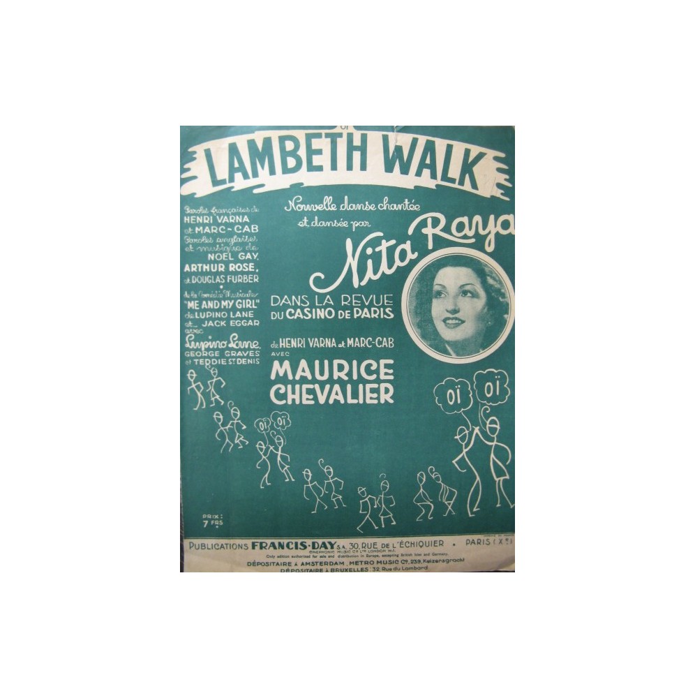 Oï Lambeth Walk Nita Raya Chanson 1938