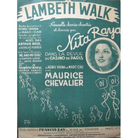Oï Lambeth Walk Nita Raya Chanson 1938