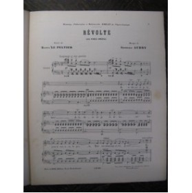 AUBRY Georges Révolte Chant Piano XIXe