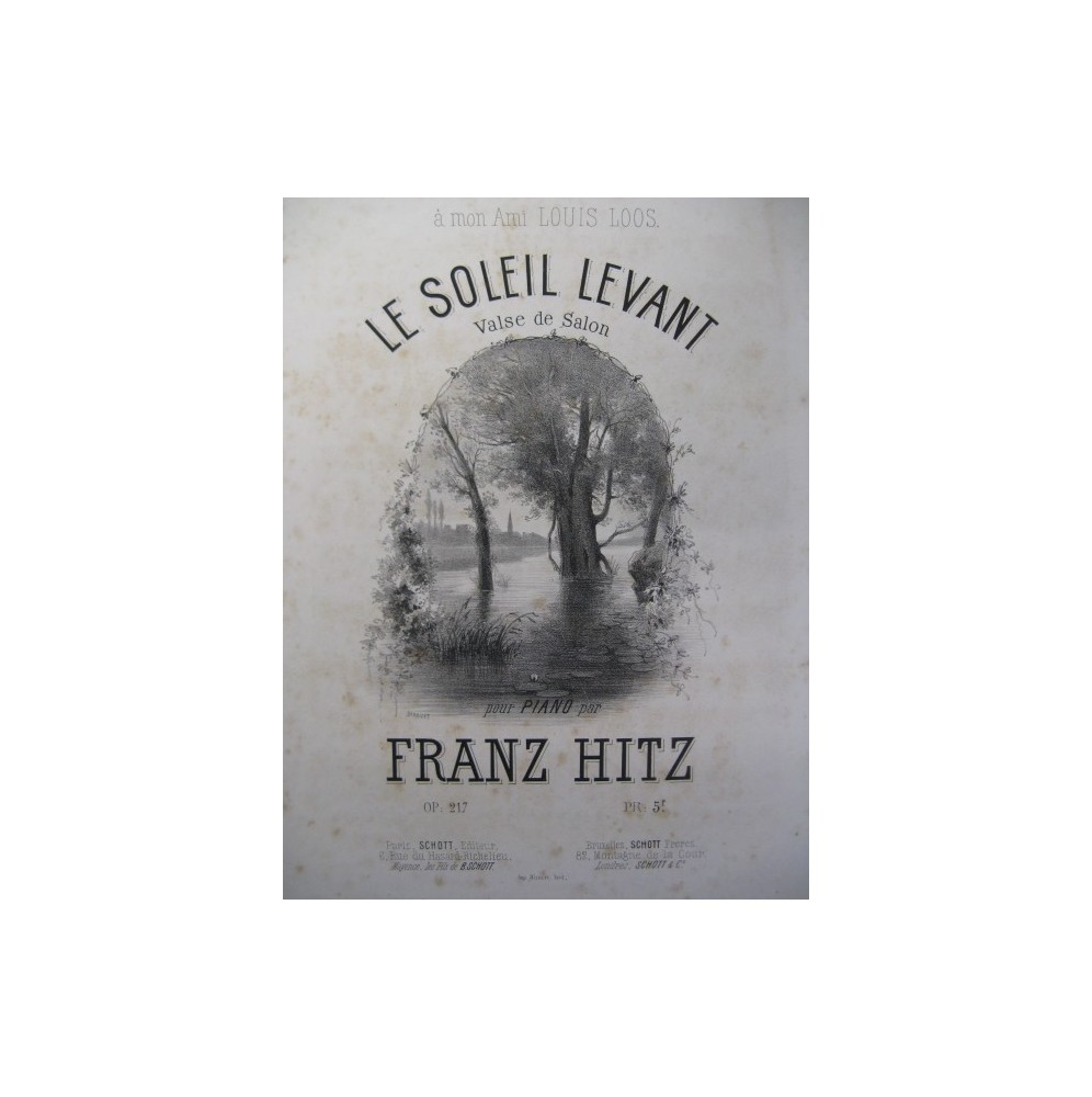 HITZ Franz Le Soleil Levant Piano ca1850
