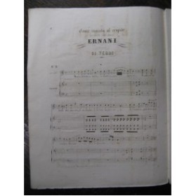 VERDI Giuseppe Ernani No 2 Chant Piano XIXe