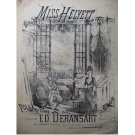 DERANSART Ed. Miss Helyett Piano 1895