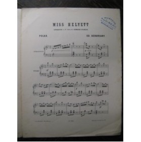 DERANSART Ed. Miss Helyett Piano 1895