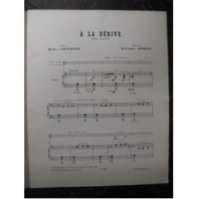 GEORGES Alexandre A la Dérive Chant Piano