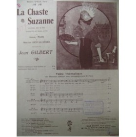 GILBERT Jean La Chaste Suzanne No 1 Chant Piano 1913