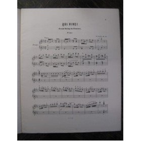 GANZ W. Qui Vive Piano à 4 mains 1867