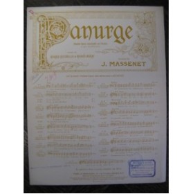 MASSENET Jules Panurge No 15 Chant Piano 1912