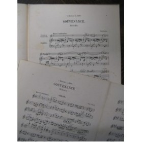 WACHS Paul Souvenance Violon Piano