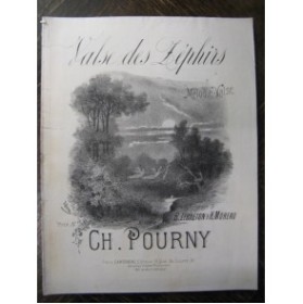 POURNY Charles Valse des Zéphirs Chant Piano XIXe﻿