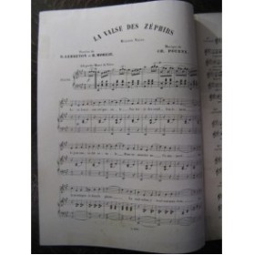 POURNY Charles Valse des Zéphirs Chant Piano XIXe﻿
