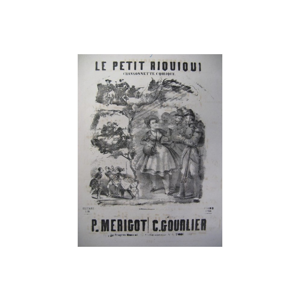 GOURLIER Charles Le Petit Riquiqui Chant Piano XIXe﻿