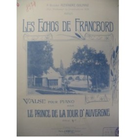 Le Prince de la Tour d'Auvergne Les Echos Piano 1901
