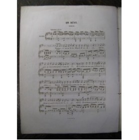 BÉRAT Frédéric Un Rêve Piano Chant 1849