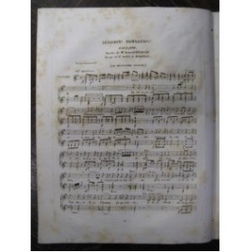 DE BEAUPLAN Amédée Dérision Guitare Chant 1834