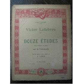 LEFEBVRE Victor 12 Etudes 2ème Suite Violoncelle