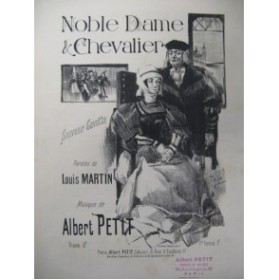 PETIT Albert Noble Dame & Chevalier Chant Piano XIXe