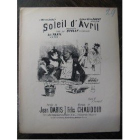 CHAUDOIR Félix Soleil d'Avril Chant Piano XIXe